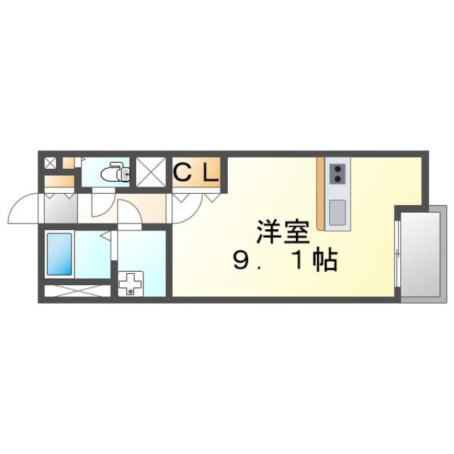 井原市上出部町のアパートの間取り