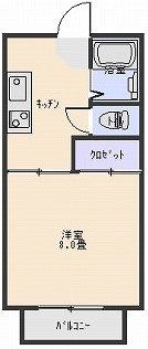 センチュリーコーポ西海屋の間取り