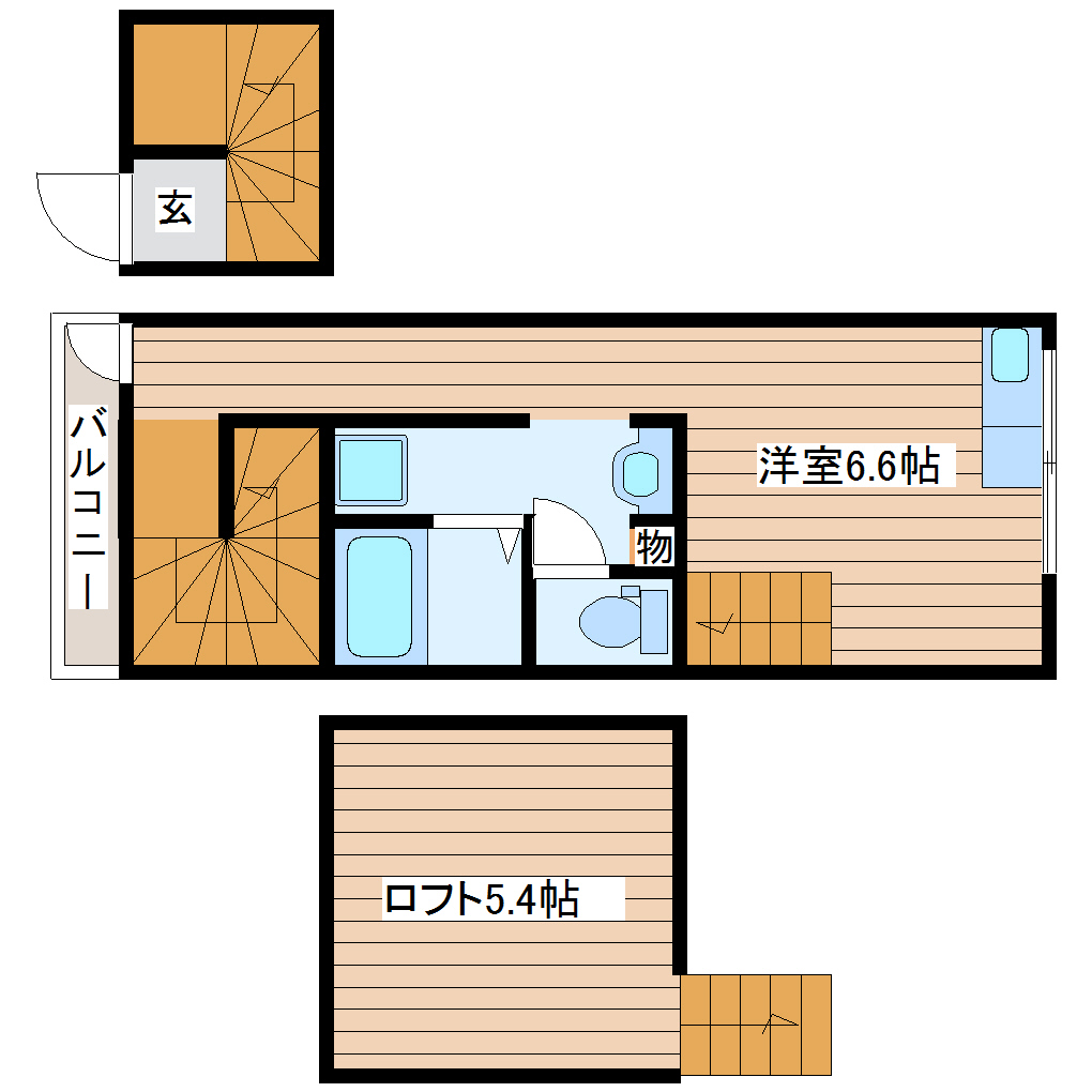 tanoshime荘の間取り