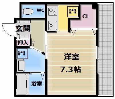 カインド高井田の間取り