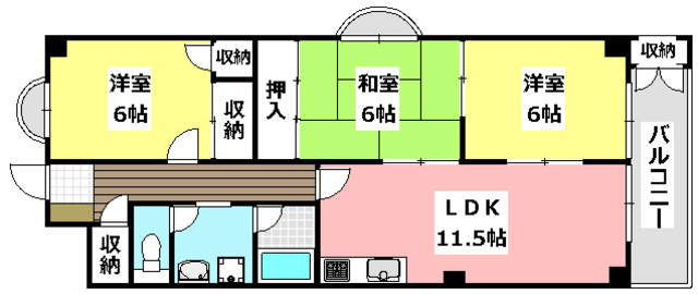 ハイツ伊藤の間取り