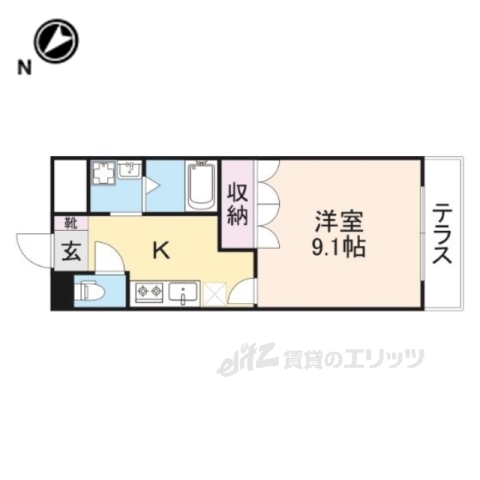 彦根市平田町のマンションの間取り