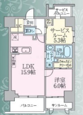 新座市野火止のマンションの間取り