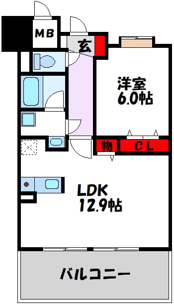 キルンズ博多駅南の間取り