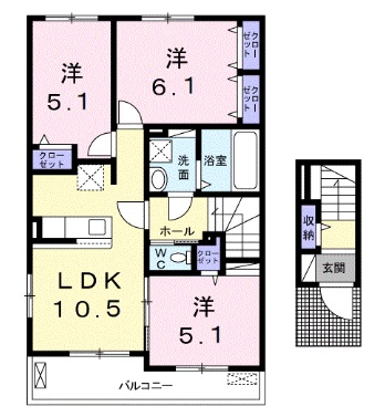 パルグランデIIの間取り