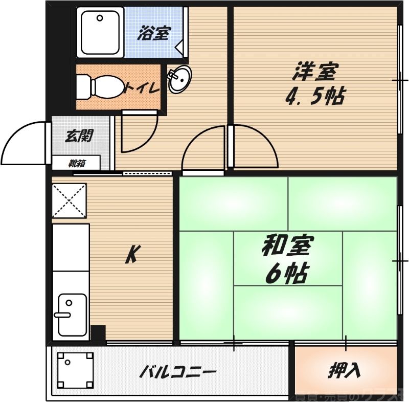 コーポブランシェの間取り