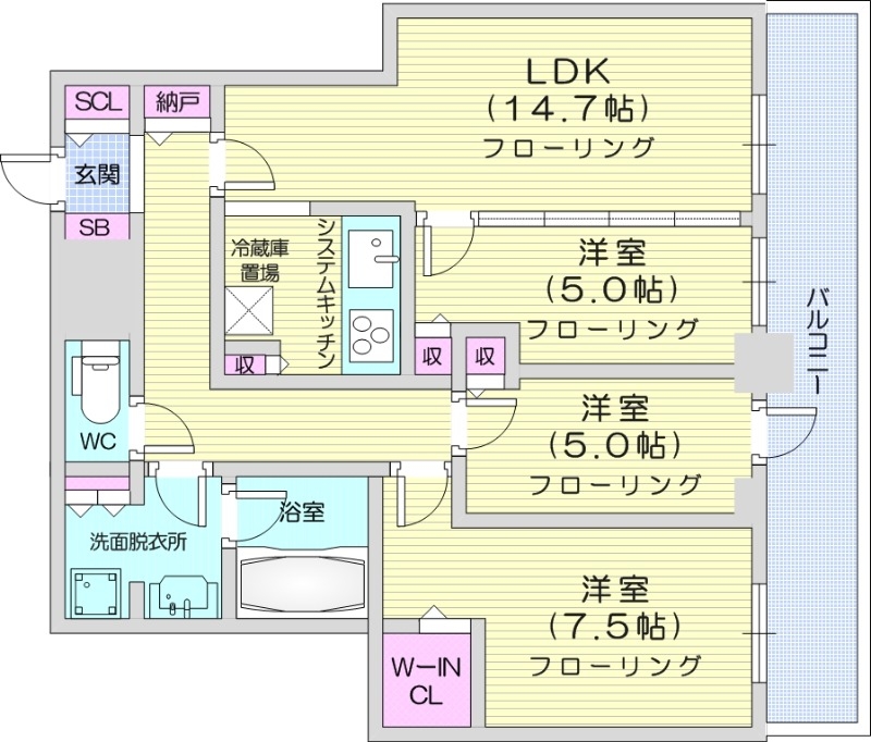 ONE札幌ステーションタワーの間取り