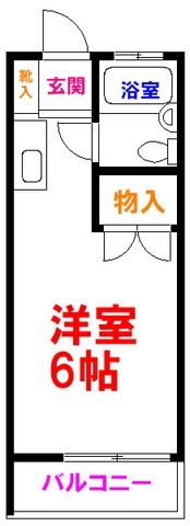 青梅市河辺町のマンションの間取り