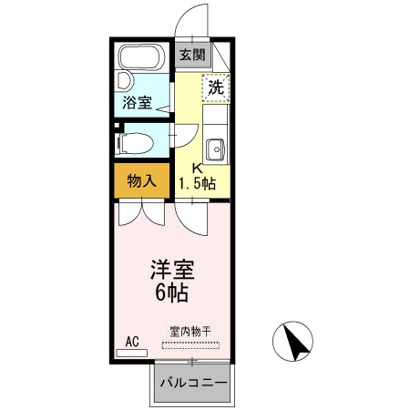 府中市高木町のアパートの間取り