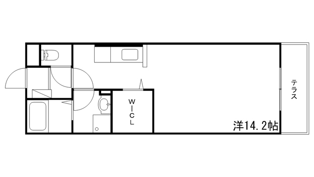 【姫路市南車崎のアパートの間取り】