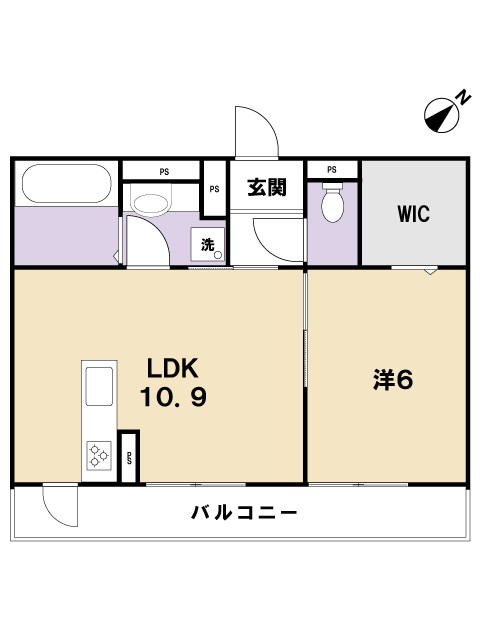 リベルタ唐崎の間取り