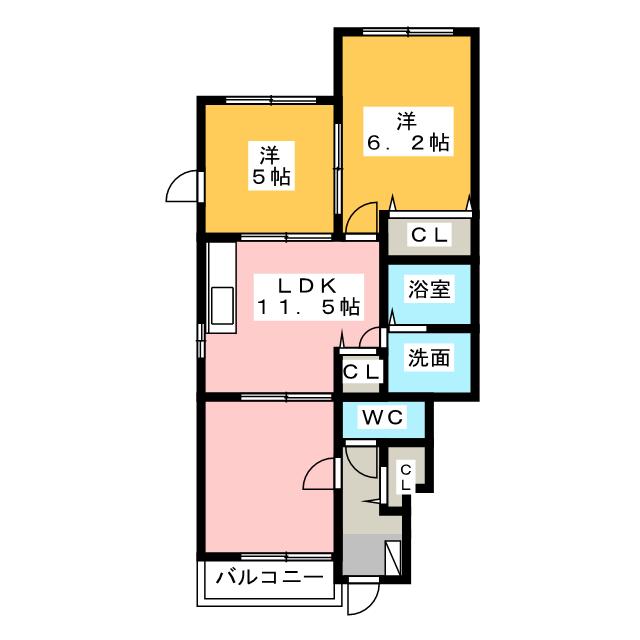 プラシードＫ　Ｂ棟の間取り