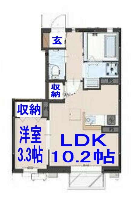 【ユアメゾン小山Iの間取り】