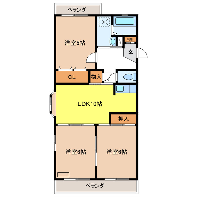 エステイタスMN-1の間取り