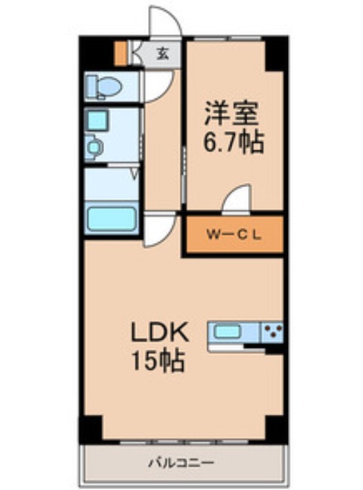 八千代市勝田台北のマンションの間取り