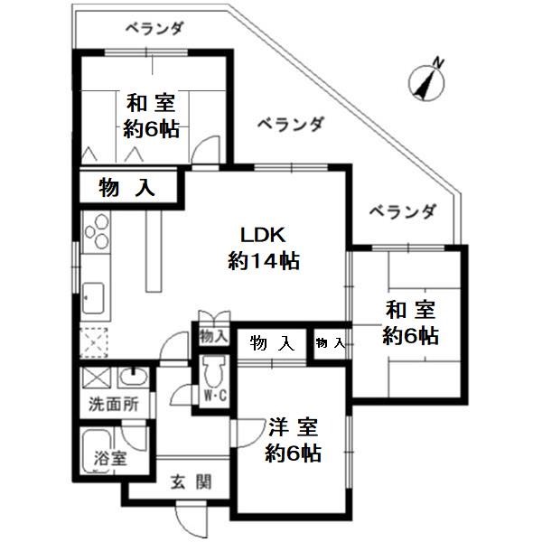 ファイン苦楽園の間取り