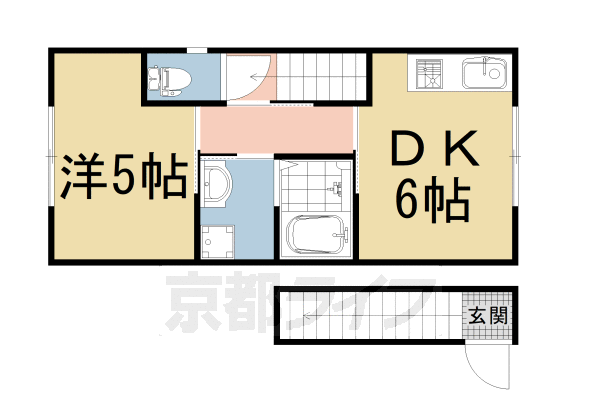 西ノ京円町アパートの間取り