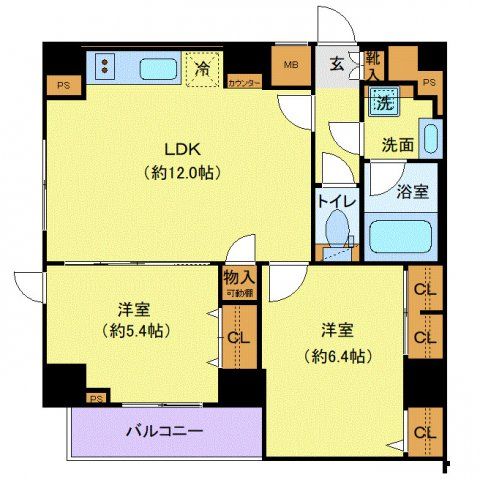 ジェノヴィア田端IIIグリーンヴェールの間取り