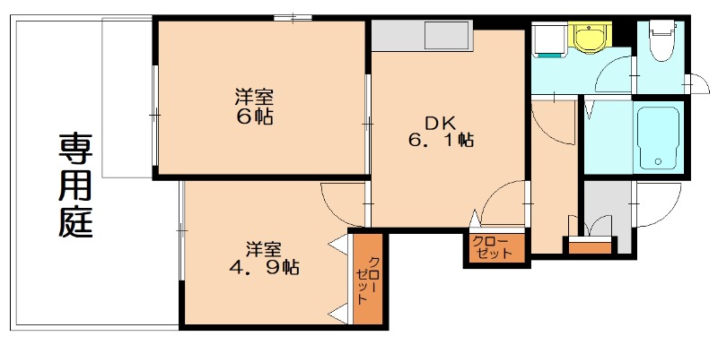 サンリットヒル道添の間取り