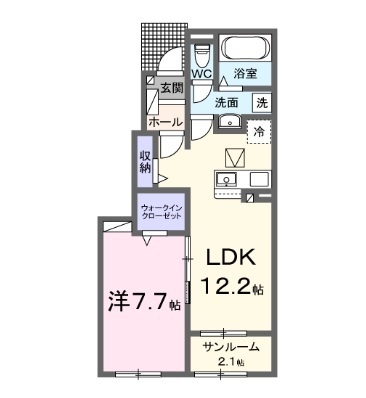 アリエッタ半田Ｂの間取り