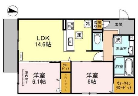 Ｔｉｅｄｅｕｒ(ティエデュール）の間取り