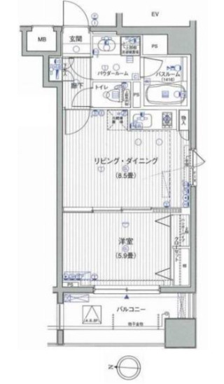 ラグジュアリーアパートメント三ノ輪の間取り