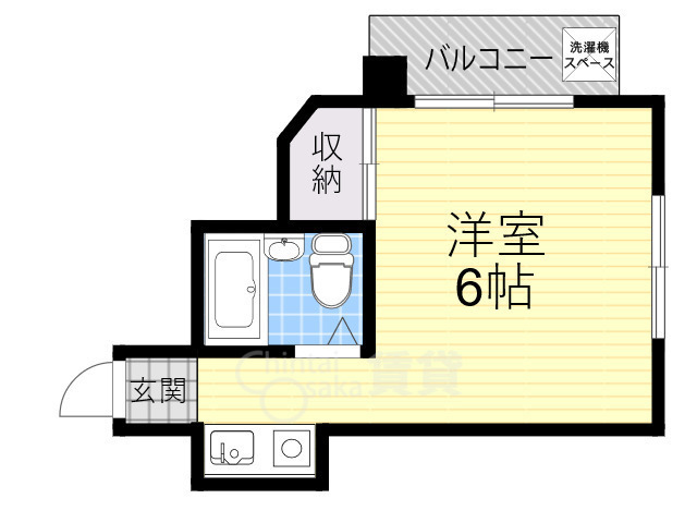 吹田市長野東のマンションの間取り