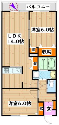 ラフィネ青葉台の間取り