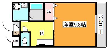 メゾン小西名坂1番館の間取り