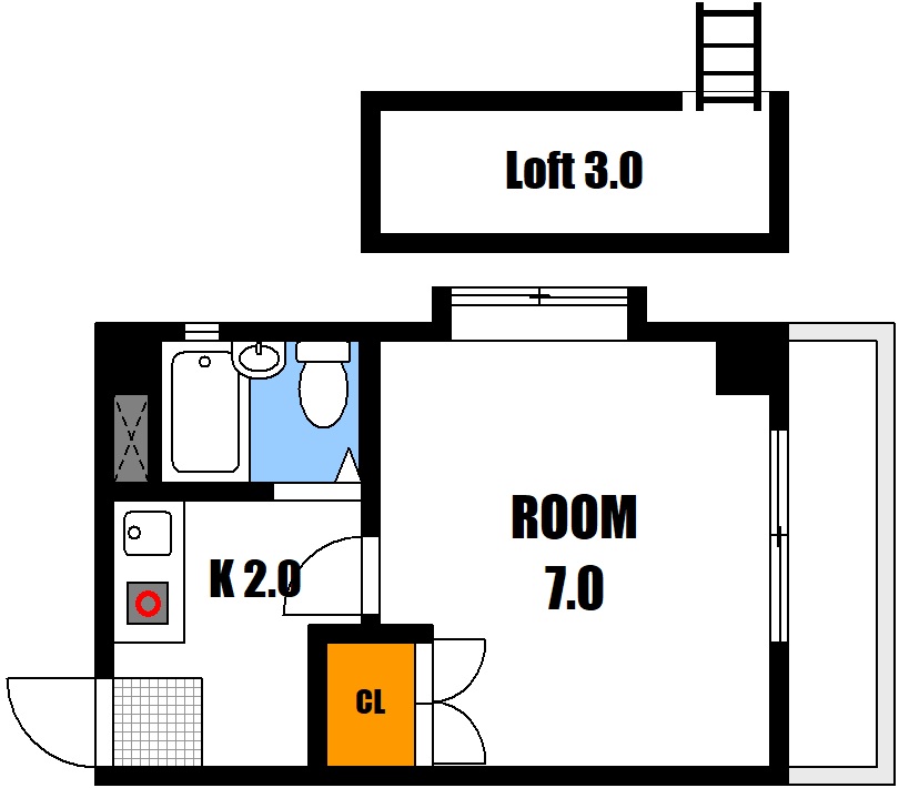 LOFT　（ロフト）の間取り