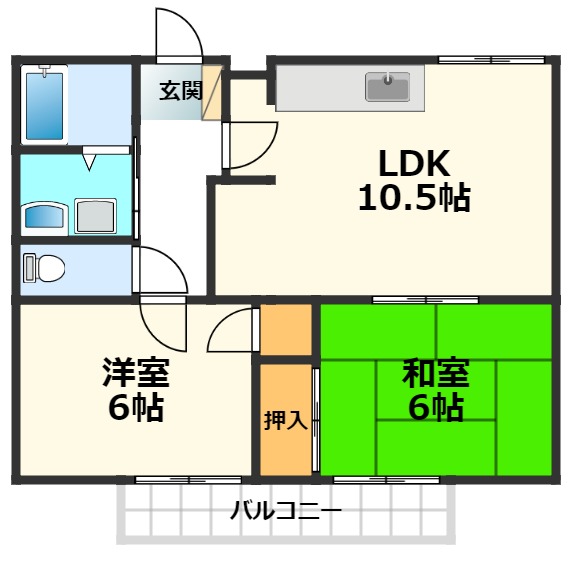 森村ハイツの間取り