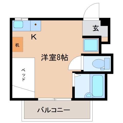 ハイツ佐保の間取り