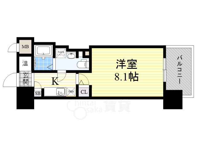 大阪市城東区鴫野西のマンションの間取り