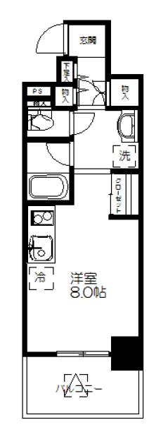 ルモーデセンター北の間取り