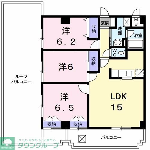 アルカディア　みなみ野の間取り