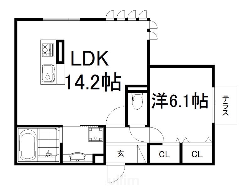 クロスロードの間取り