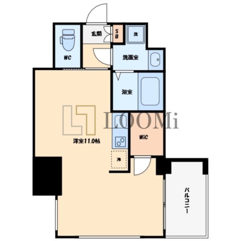 【大阪市西区南堀江のマンションの間取り】