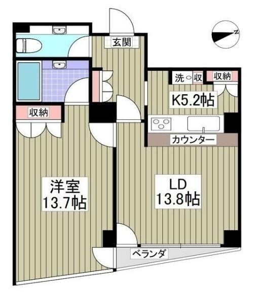 ポートタワー山下町の間取り