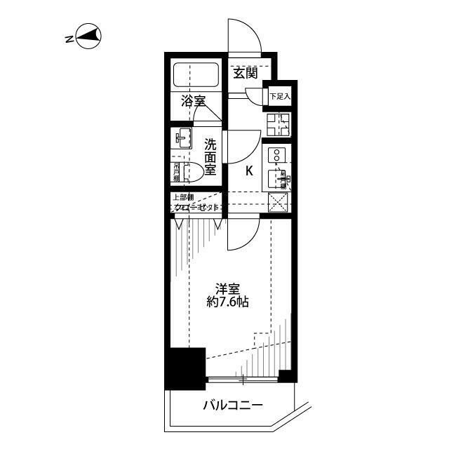 プレール・ドゥーク北千住の間取り