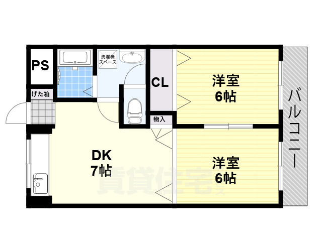 【松原市上田のマンションの間取り】