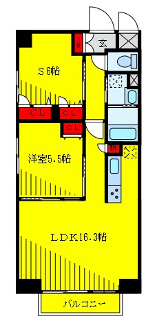 プリムベール新田の間取り