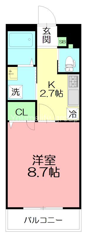 【厚木市愛名のマンションの間取り】