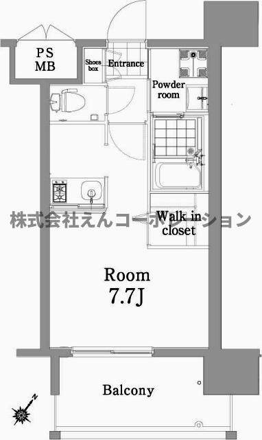 エンクレスト天神SIDEの間取り