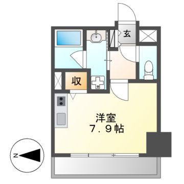 レジディア高岳の間取り