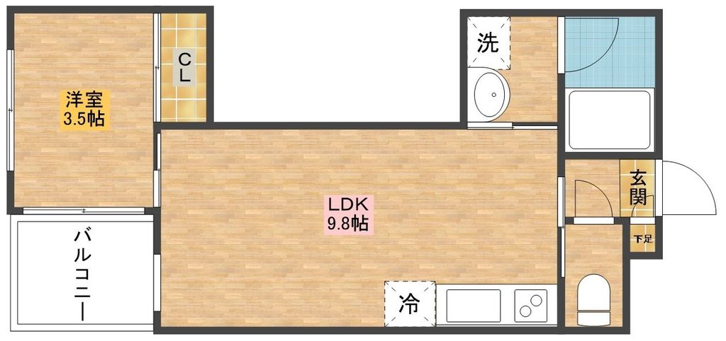 ファーストステージ思案橋の間取り