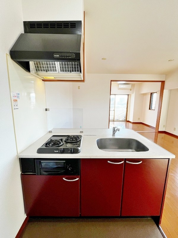 キッチン　★システムキッチングリル付き/2口コンロ★