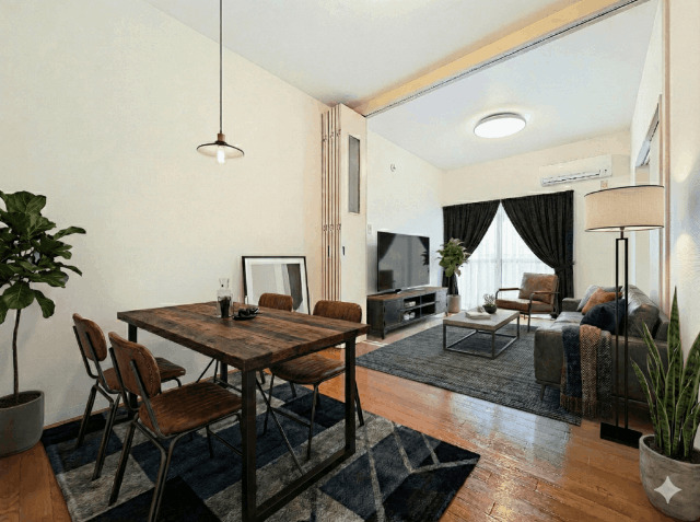 居室・リビング　※写真はＡＩホームステージングです。