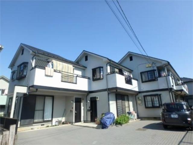 建物外観　追い焚き機能付きバスルーム都市ガス対応物件