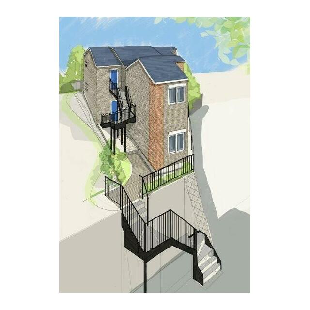 建物外観　白が基調の明るい室内は、梁（はり）がアクセントでお洒落です♪