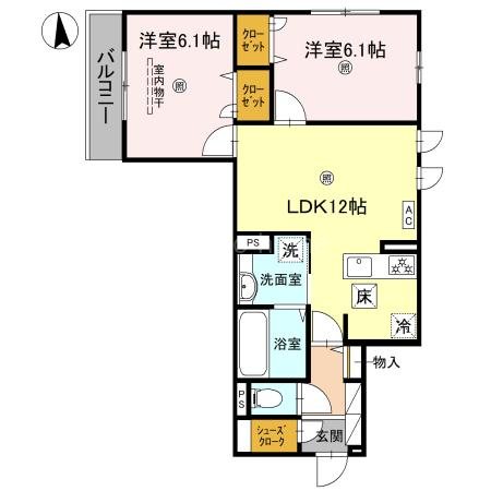 D-ROOM Sagarimatsuの間取り写真